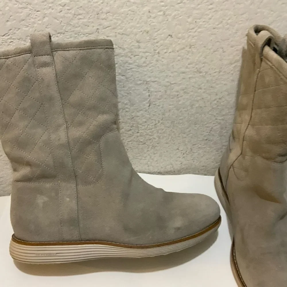 Cole Haan Roper Grand Waterproof Suede Boot 7.5B